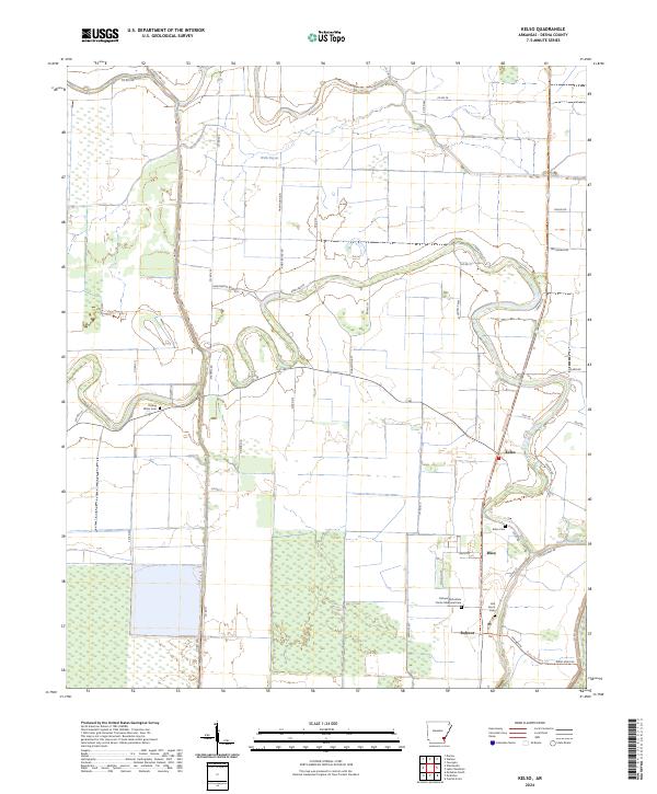 Kelso topographic map thumbnail
