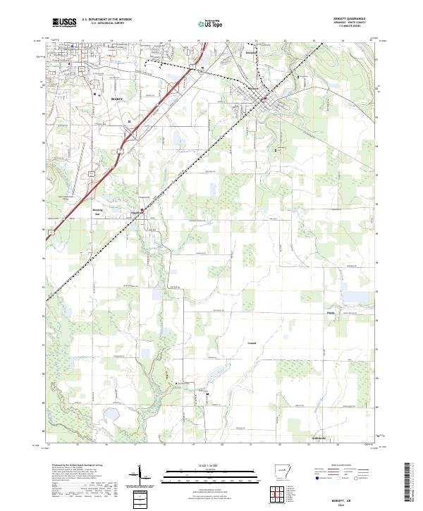 Kensett topographic map thumbnail