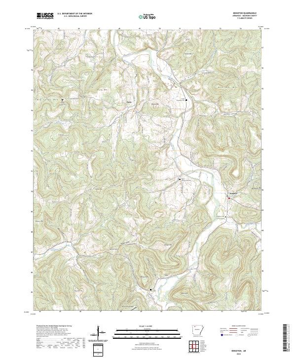 Kingston topographic map thumbnail