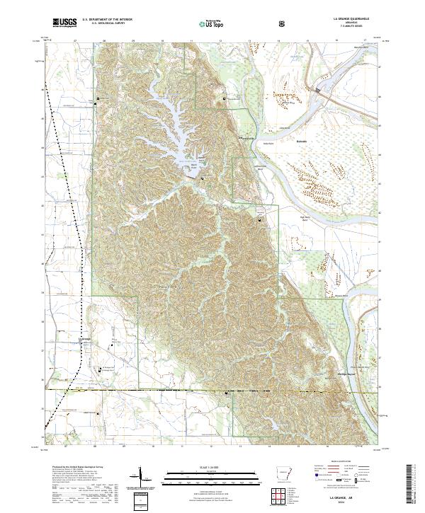 La Grange topographic map thumbnail