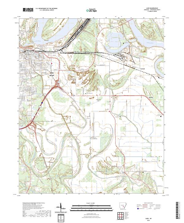Ladd topographic map thumbnail