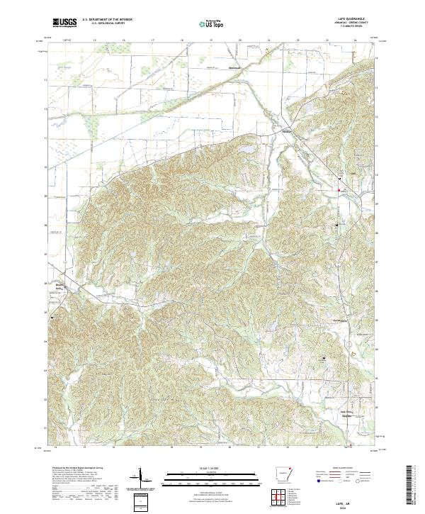 Lafe topographic map thumbnail