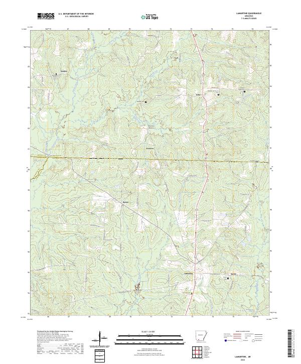Lamartine topographic map thumbnail