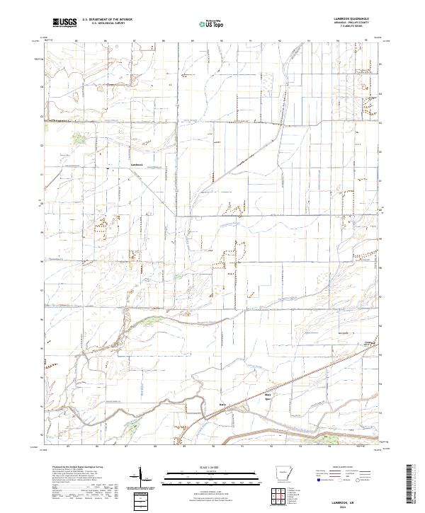 Lambrook topographic map thumbnail