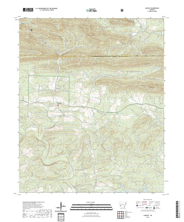 Langley topographic map thumbnail