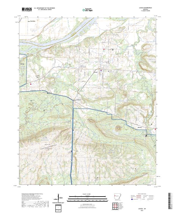 Lavaca topographic map thumbnail