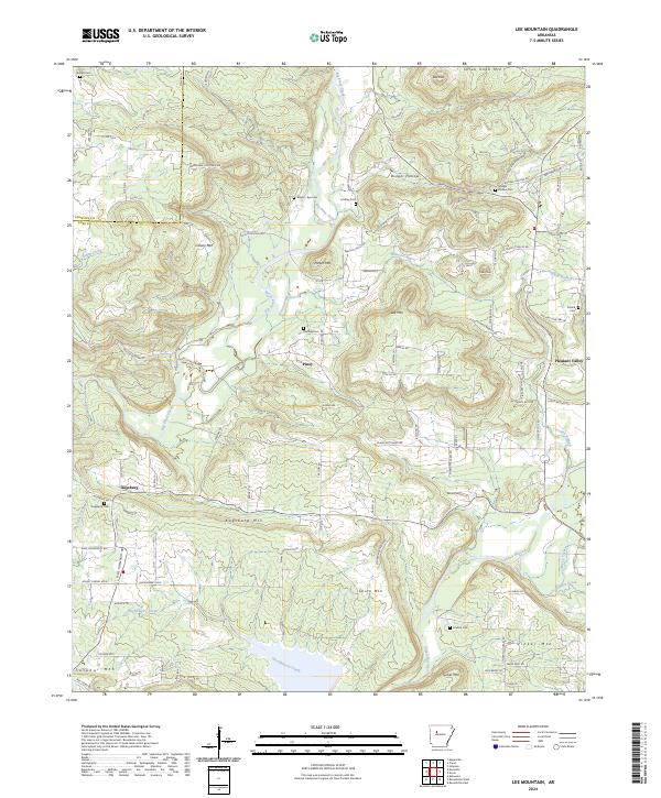 Lee Mountain topographic map thumbnail