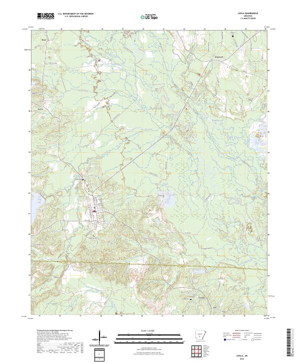 Leola topographic map thumbnail