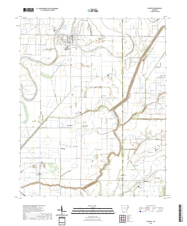 Lepanto topographic map thumbnail