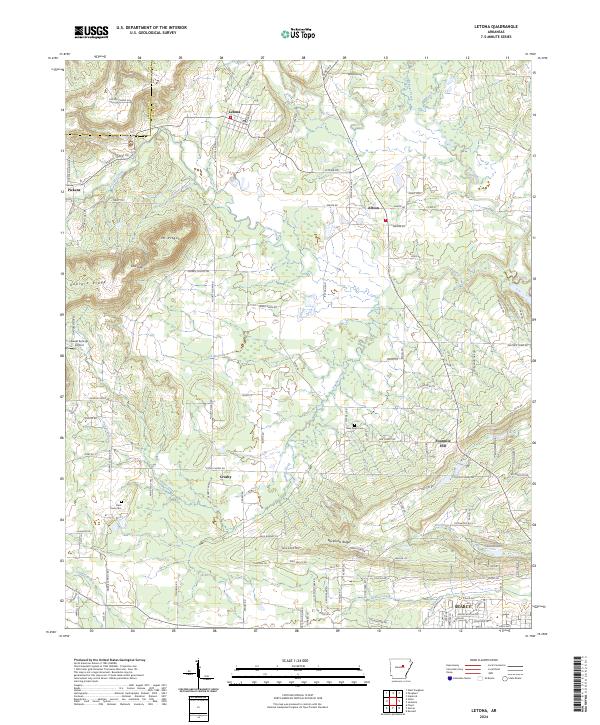 Letona topographic map thumbnail