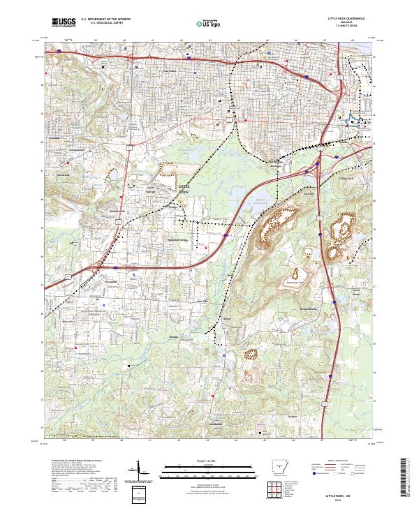 Little Rock topographic map thumbnail