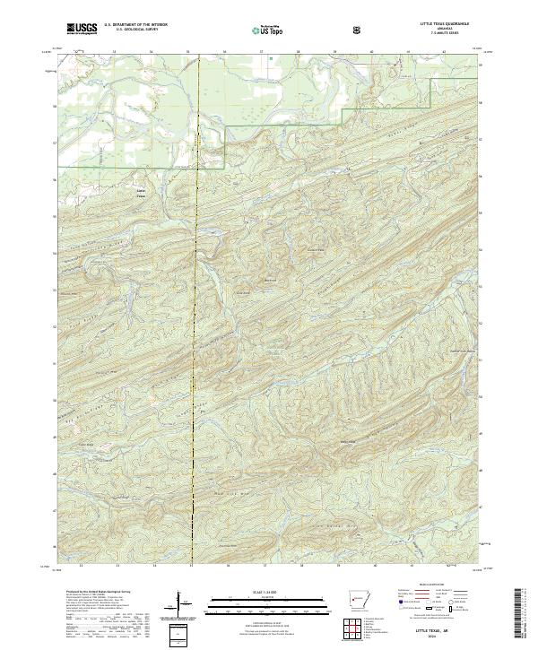 Little Texas topographic map thumbnail