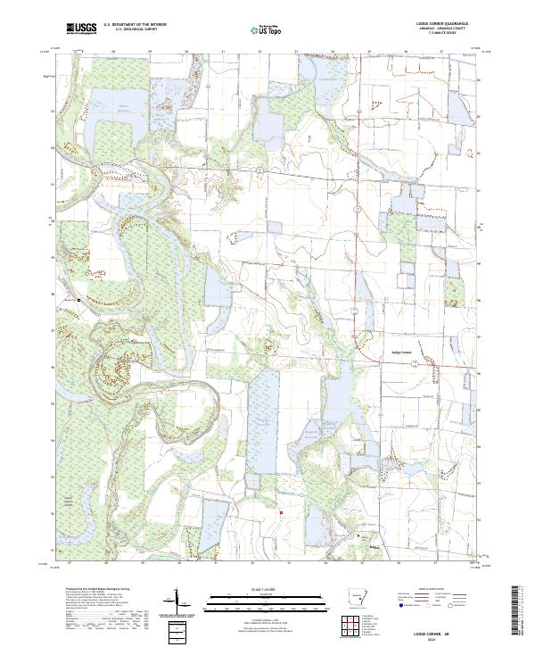 Lodge Corner topographic map thumbnail