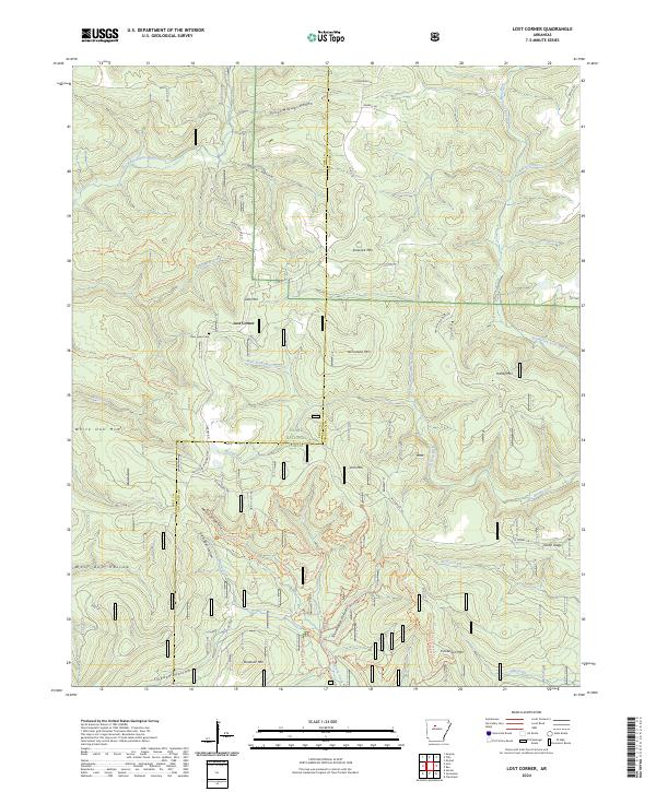 Lost Corner topographic map thumbnail
