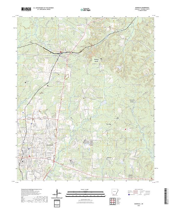 Magnolia topographic map thumbnail