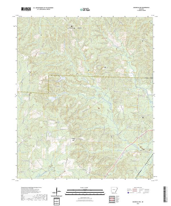 Magnolia NW topographic map thumbnail