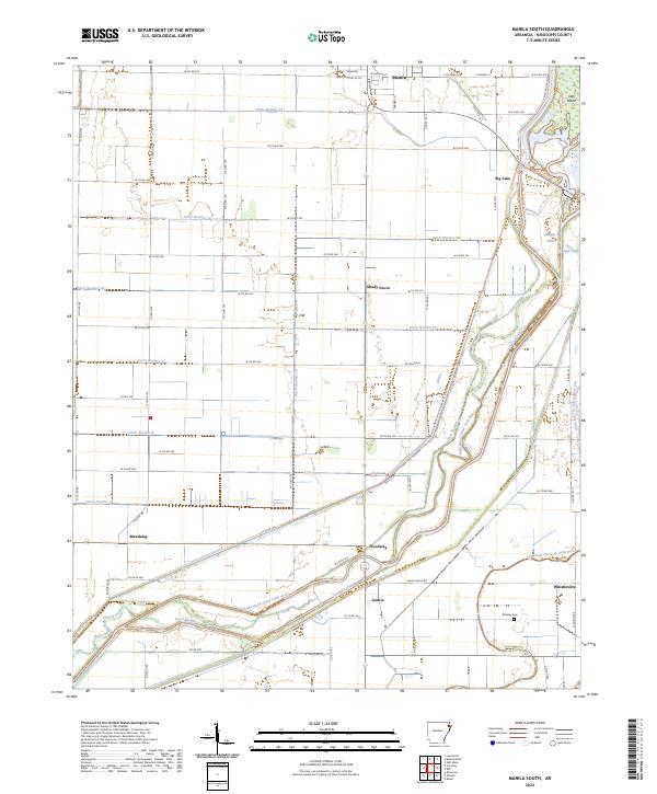 Manila South topographic map thumbnail