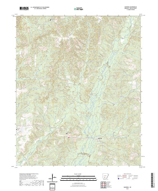 Manning topographic map thumbnail