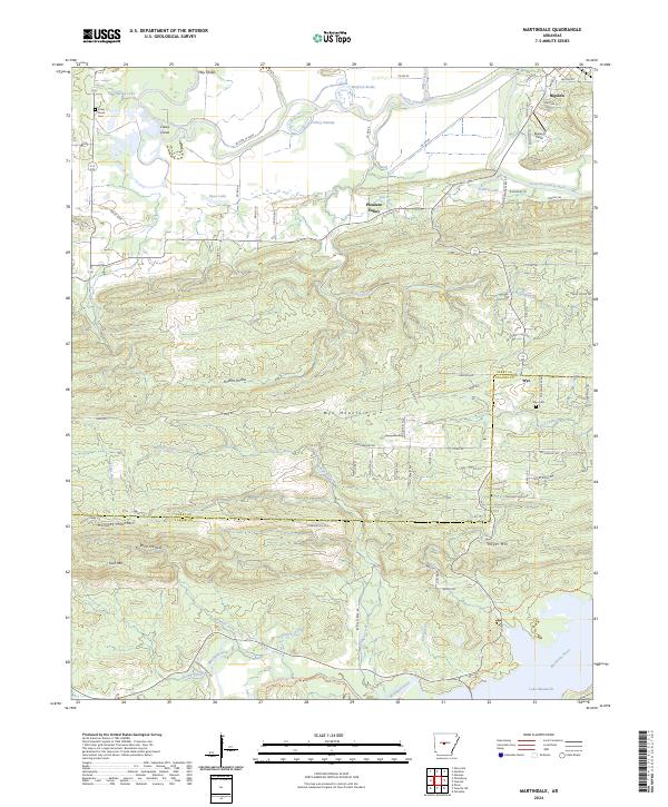 Martindale topographic map thumbnail