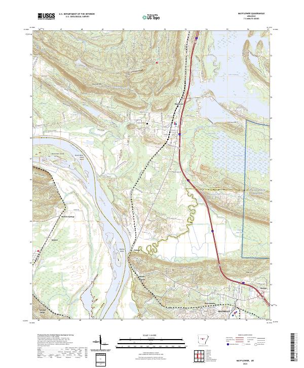 Mayflower topographic map thumbnail