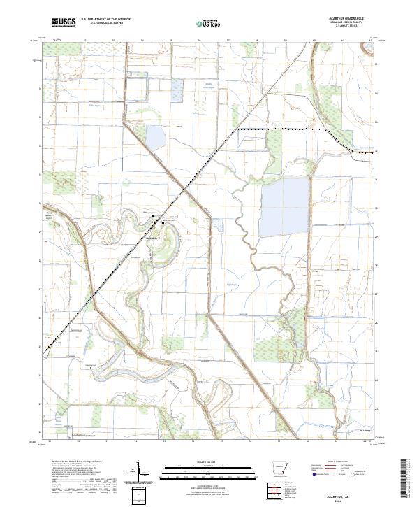 McArthur topographic map thumbnail