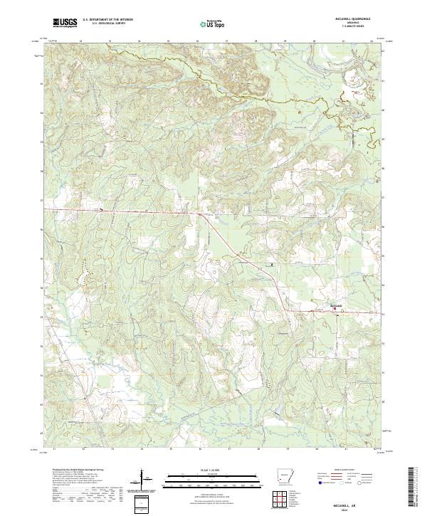 McCaskill topographic map thumbnail