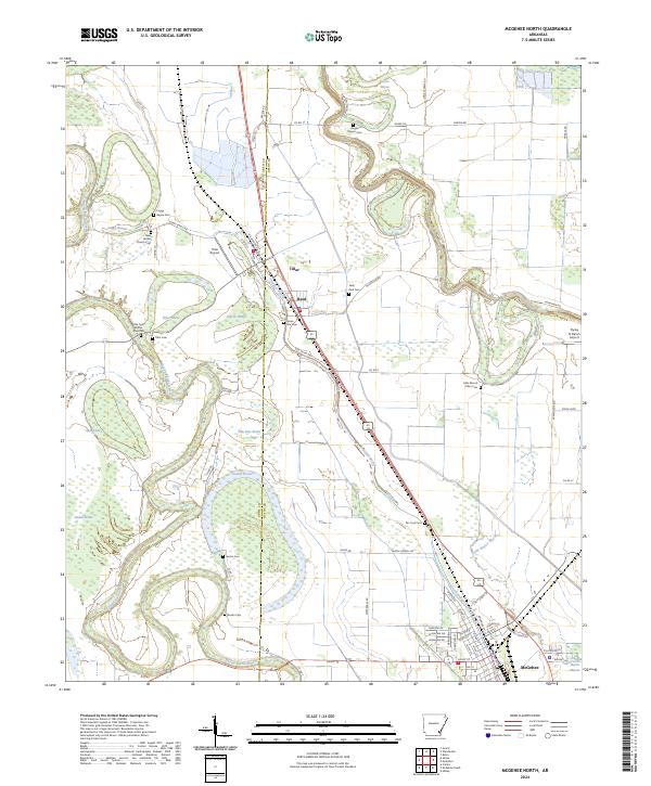 McGehee North topographic map thumbnail