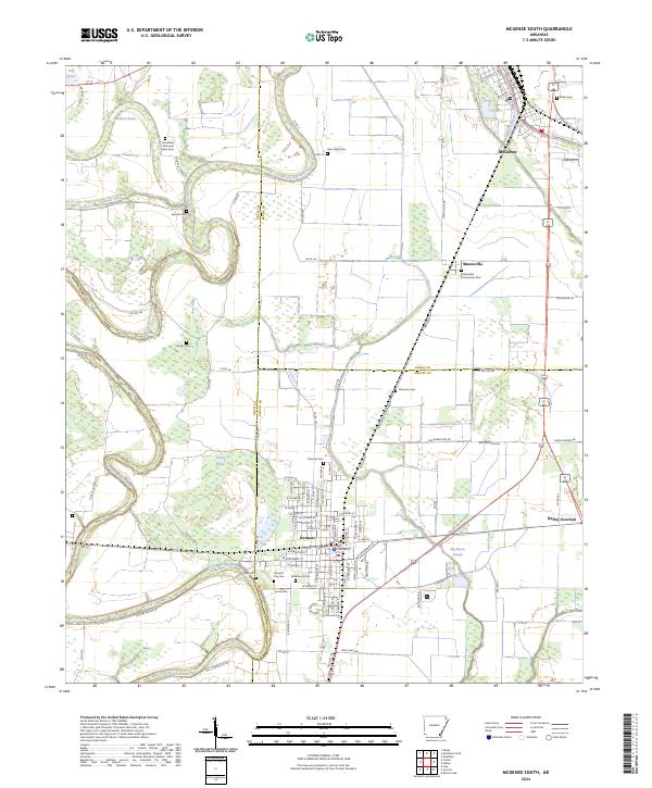 McGehee South topographic map thumbnail