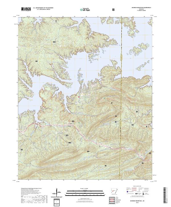 McGraw Mountain topographic map thumbnail