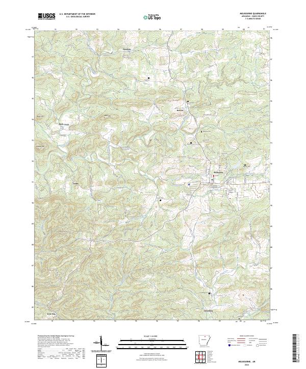 Melbourne topographic map thumbnail