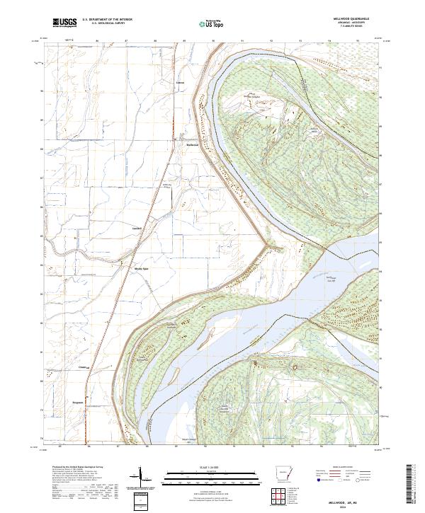 Mellwood topographic map thumbnail