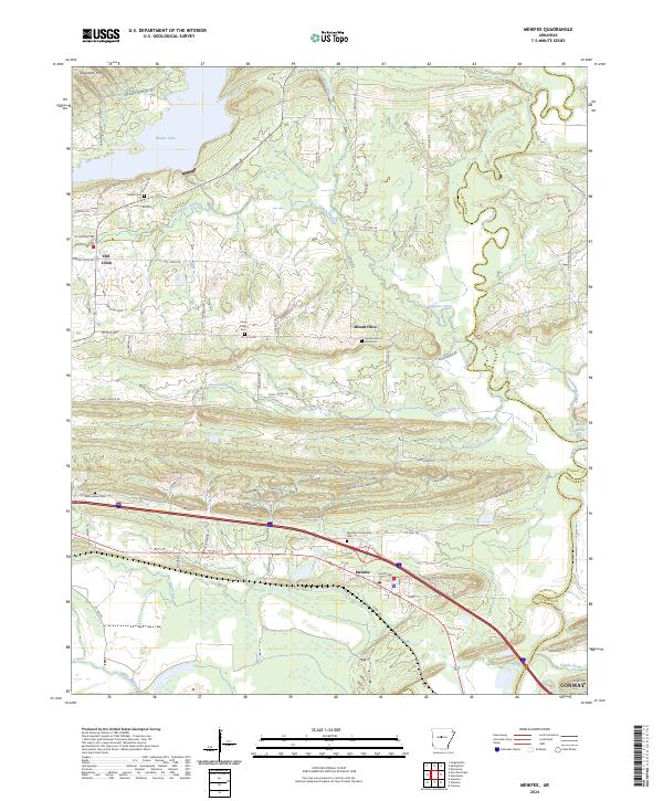 Menifee topographic map thumbnail