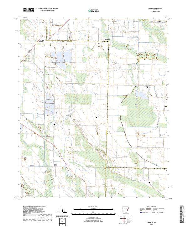 Monroe topographic map thumbnail