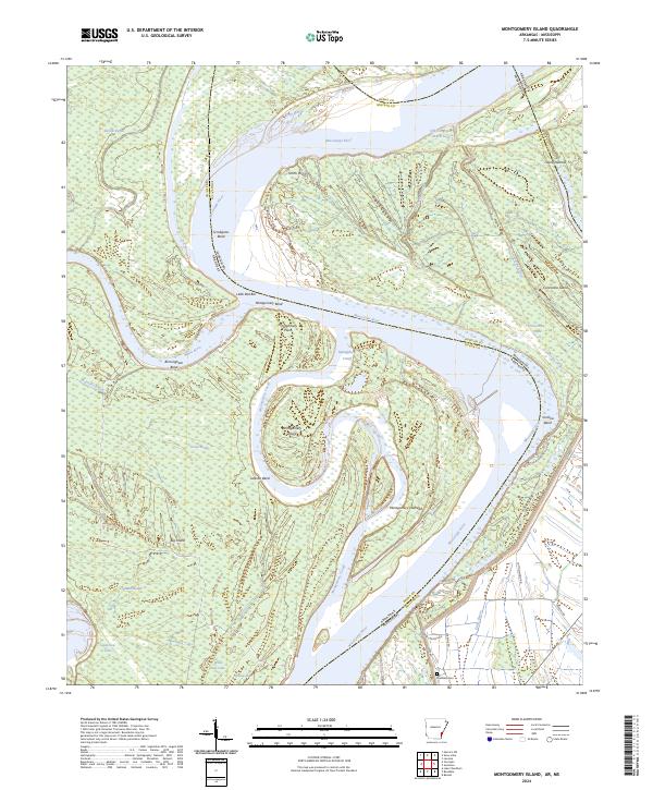 Montgomery Island topographic map thumbnail