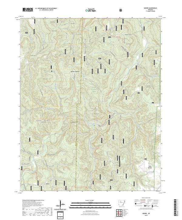 Moore topographic map thumbnail