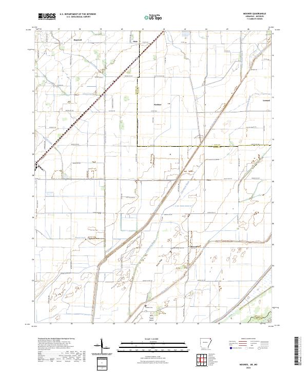 Mounds topographic map thumbnail