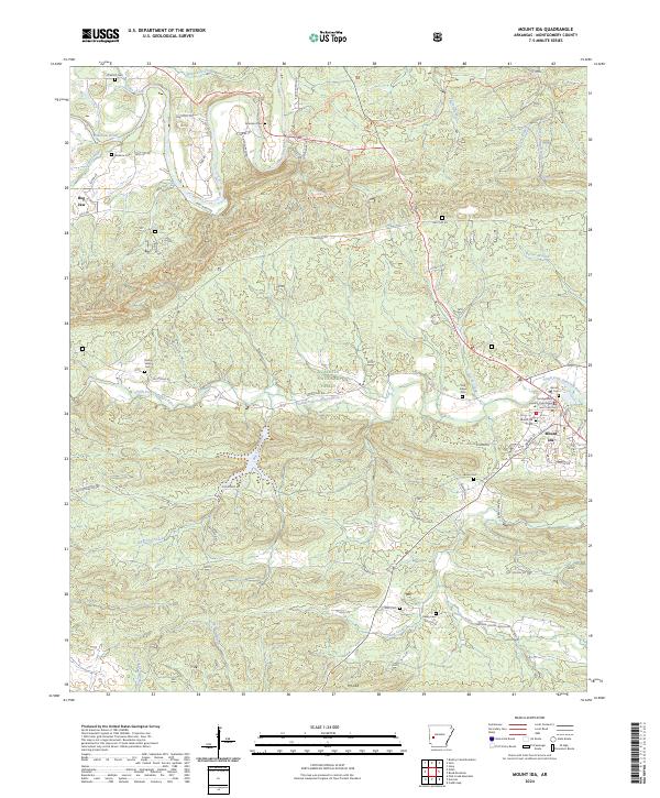 Mount Ida topographic map thumbnail