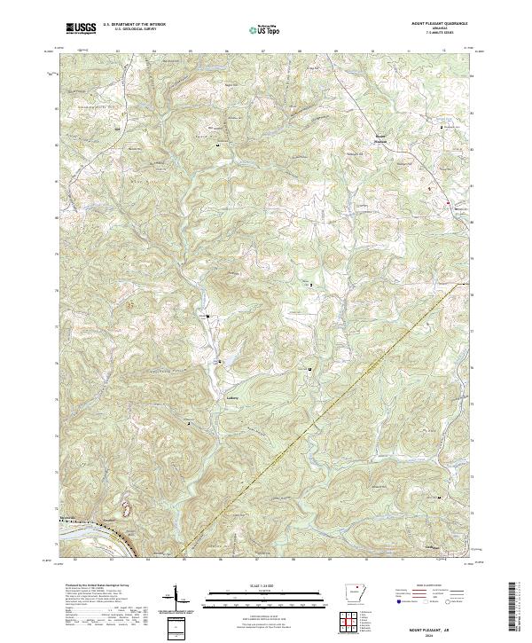 Mount Pleasant topographic map thumbnail