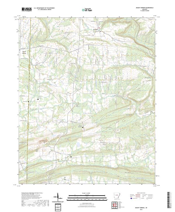 Mount Vernon topographic map thumbnail