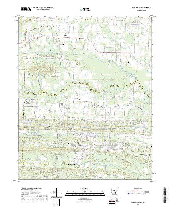Mountain Springs topographic map thumbnail