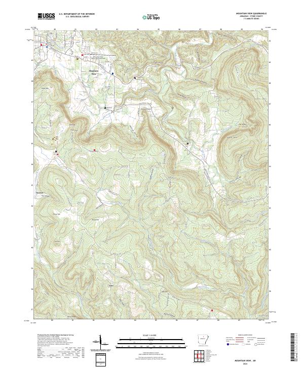 Mountain View topographic map thumbnail