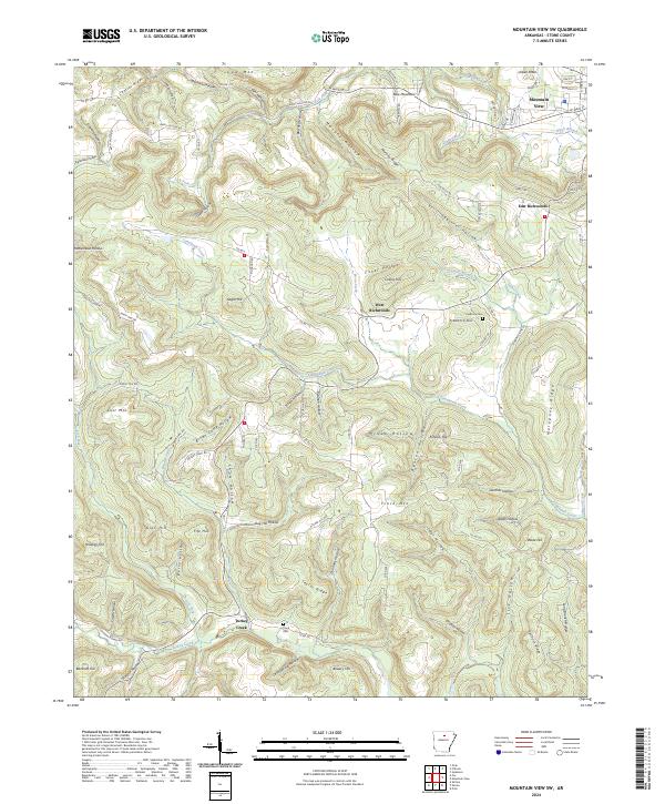 Mountain View SW topographic map thumbnail