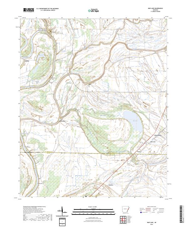 Mud Lake topographic map thumbnail
