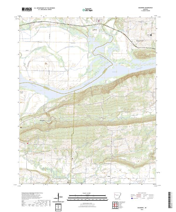 Mulberry topographic map thumbnail