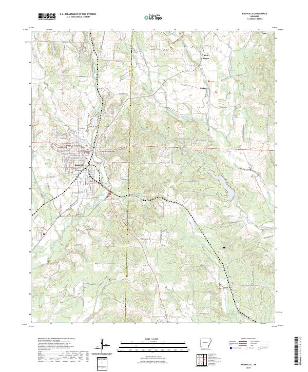 Nashville topographic map thumbnail