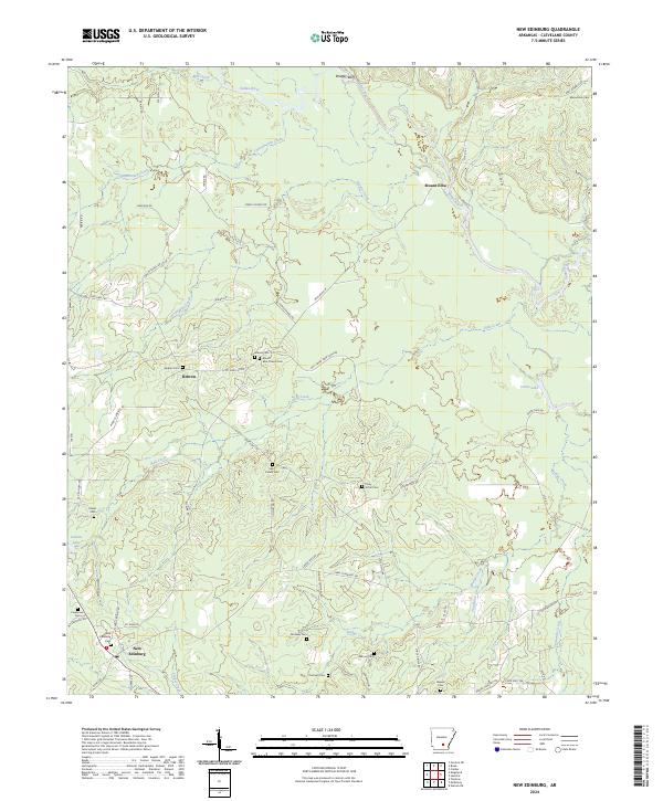 New Edinburg topographic map thumbnail