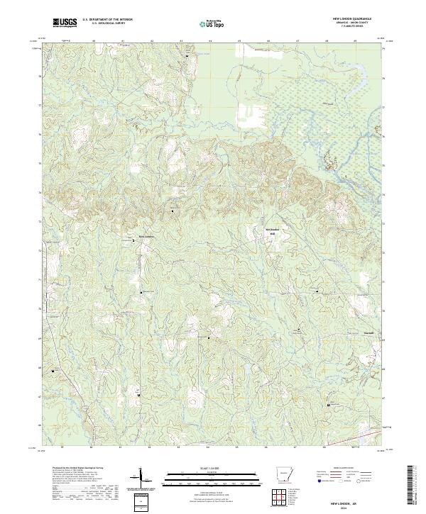 New London topographic map thumbnail