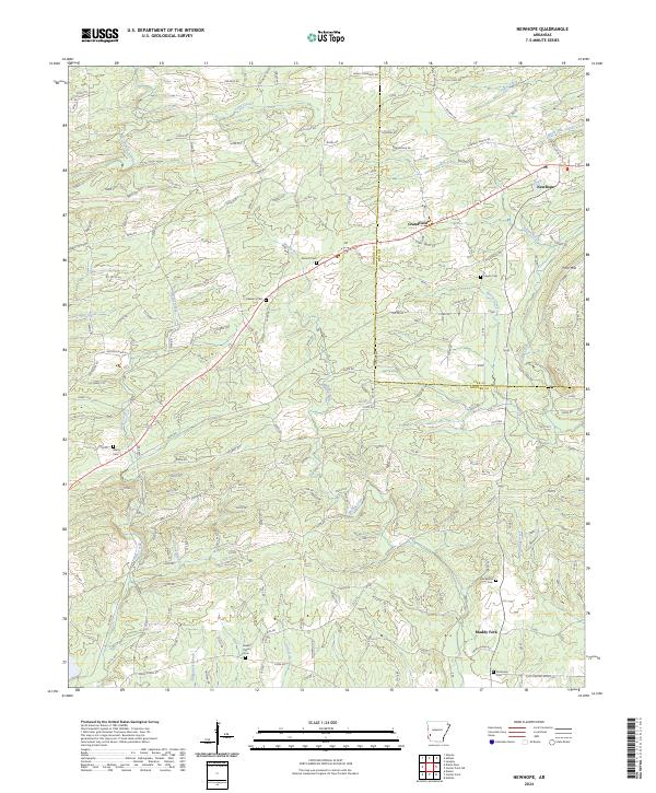 Newhope topographic map thumbnail