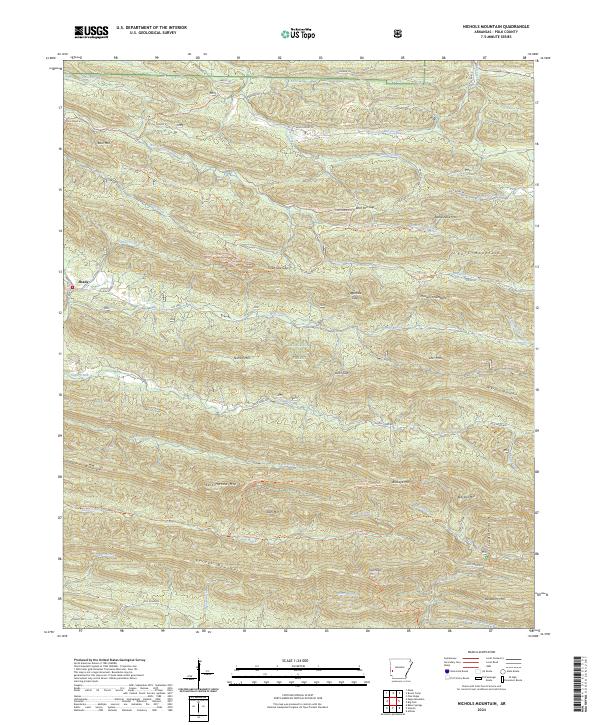 Nichols Mountain topographic map thumbnail