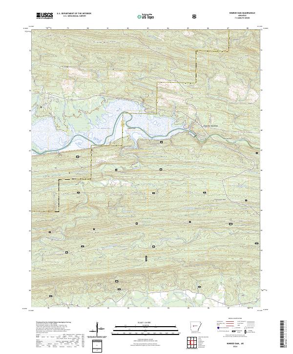 Nimrod Dam topographic map thumbnail
